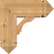 Ekena Millwork Olympic Arts and Crafts Smooth Bracket w/ Offset Brace, Western Red Cedar, 7 1/2"W x 18"D x 18"H BKT0806X18X18OLY03SWR - alternate 3